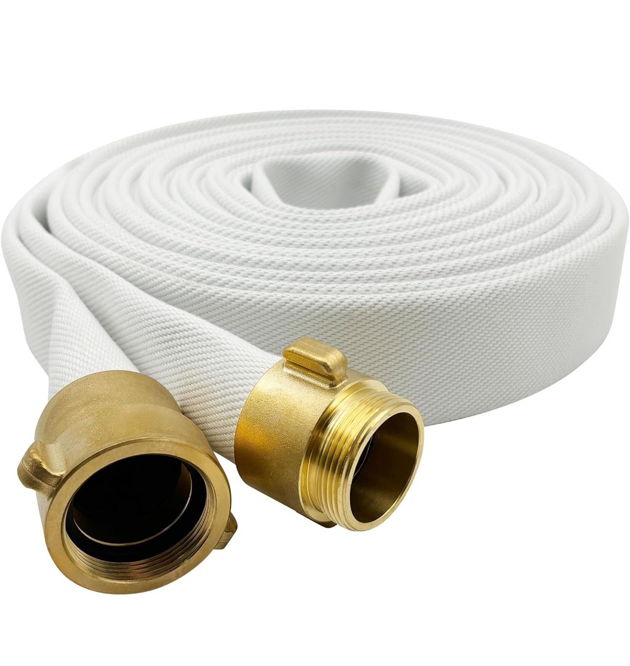 SAFBY Fire Hose 12 inches x 50' Lay Flat Water Hose NPSH/NPT Industrial