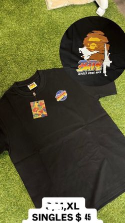Black Karate Style Bape shirt Size XL