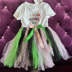 Sparkly Birthday Girl Tutu Tulle Dress Size 5 - 6 Year Old 