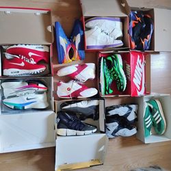 Nikes Adidas Reeboks Pumas Shoe Bundle $250