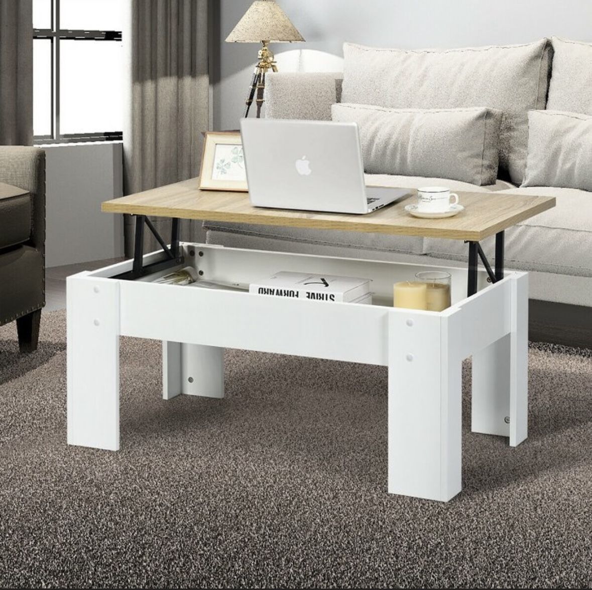 Coffee Table With Storage Compartment 