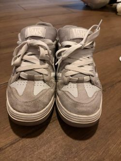Vans Grey Suede Low-Top Sneakers