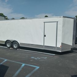8.5x24ft Enclosed Vnose Trailer Brand New Moving Storage Cargo Traveling Car Truck Motorcycle ATV UTV SXS Hauler