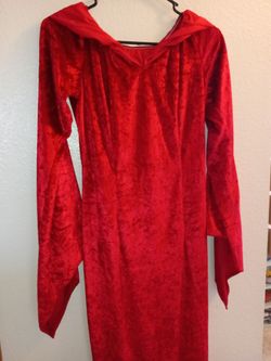Halloween red long dress