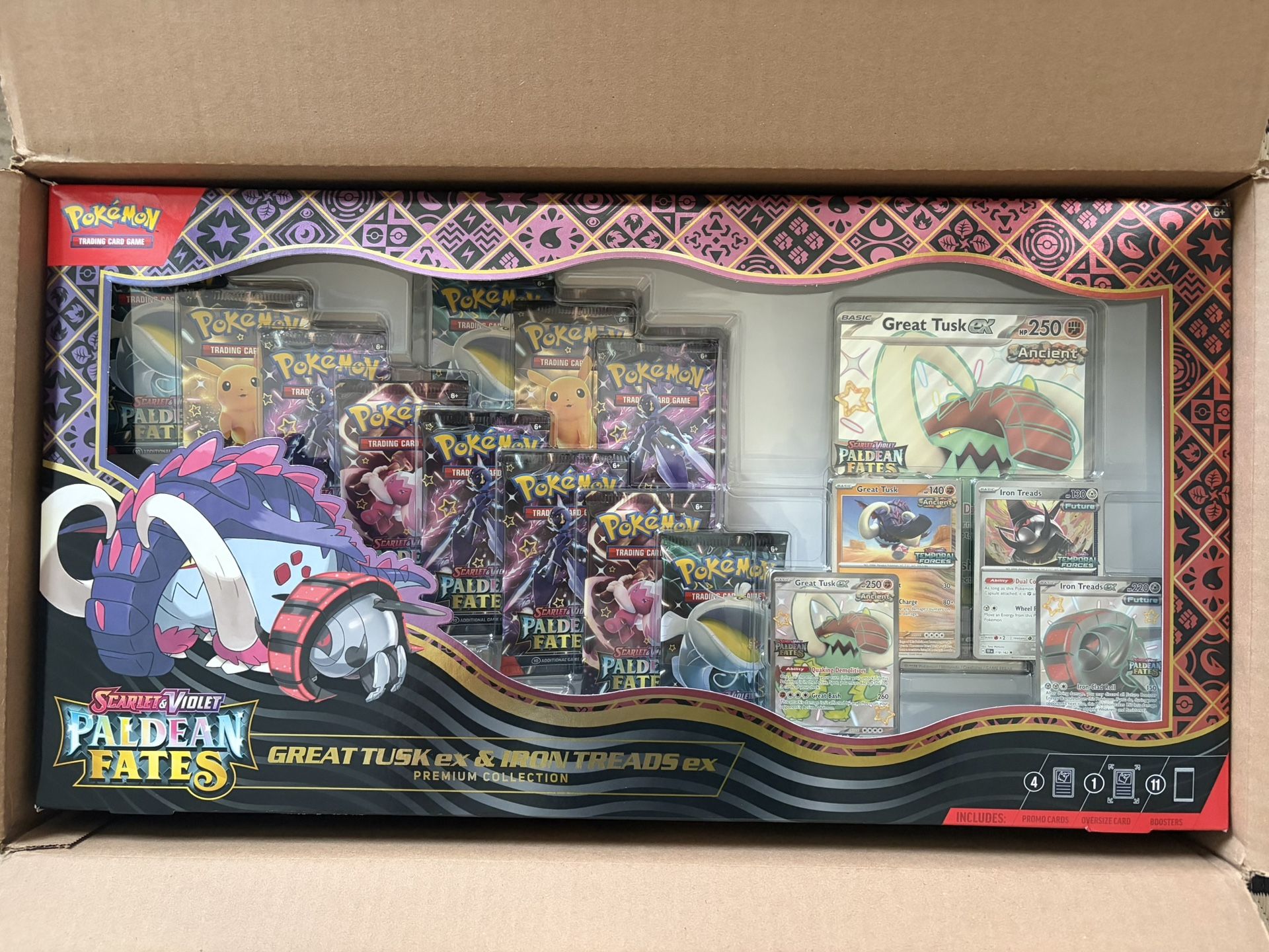 Pokemon Great Tusk & Iron Threads Premium Collection