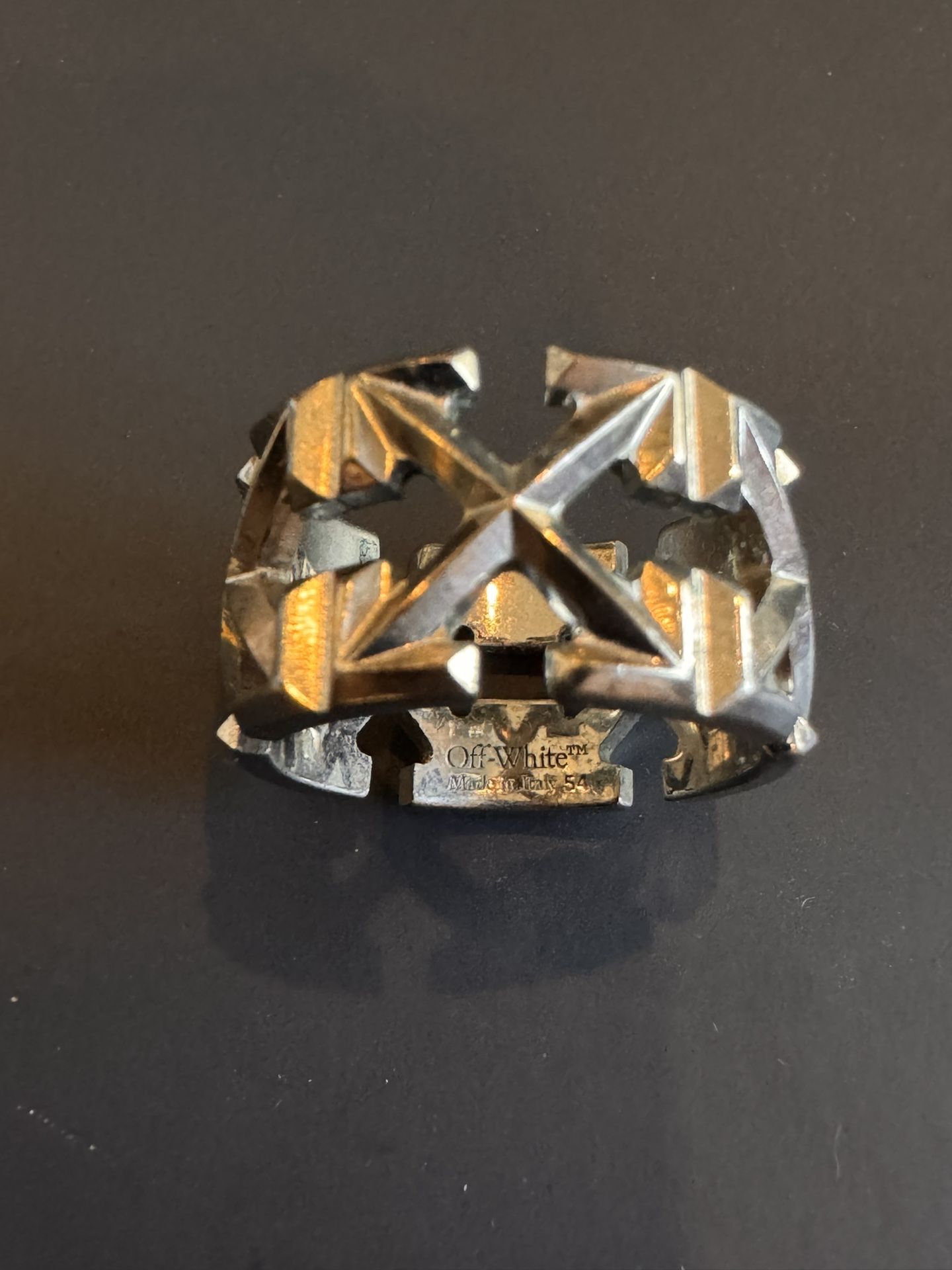 Off White Silver Arrow Ring Size 54 (US 7)