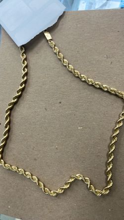 Gold chain rope
