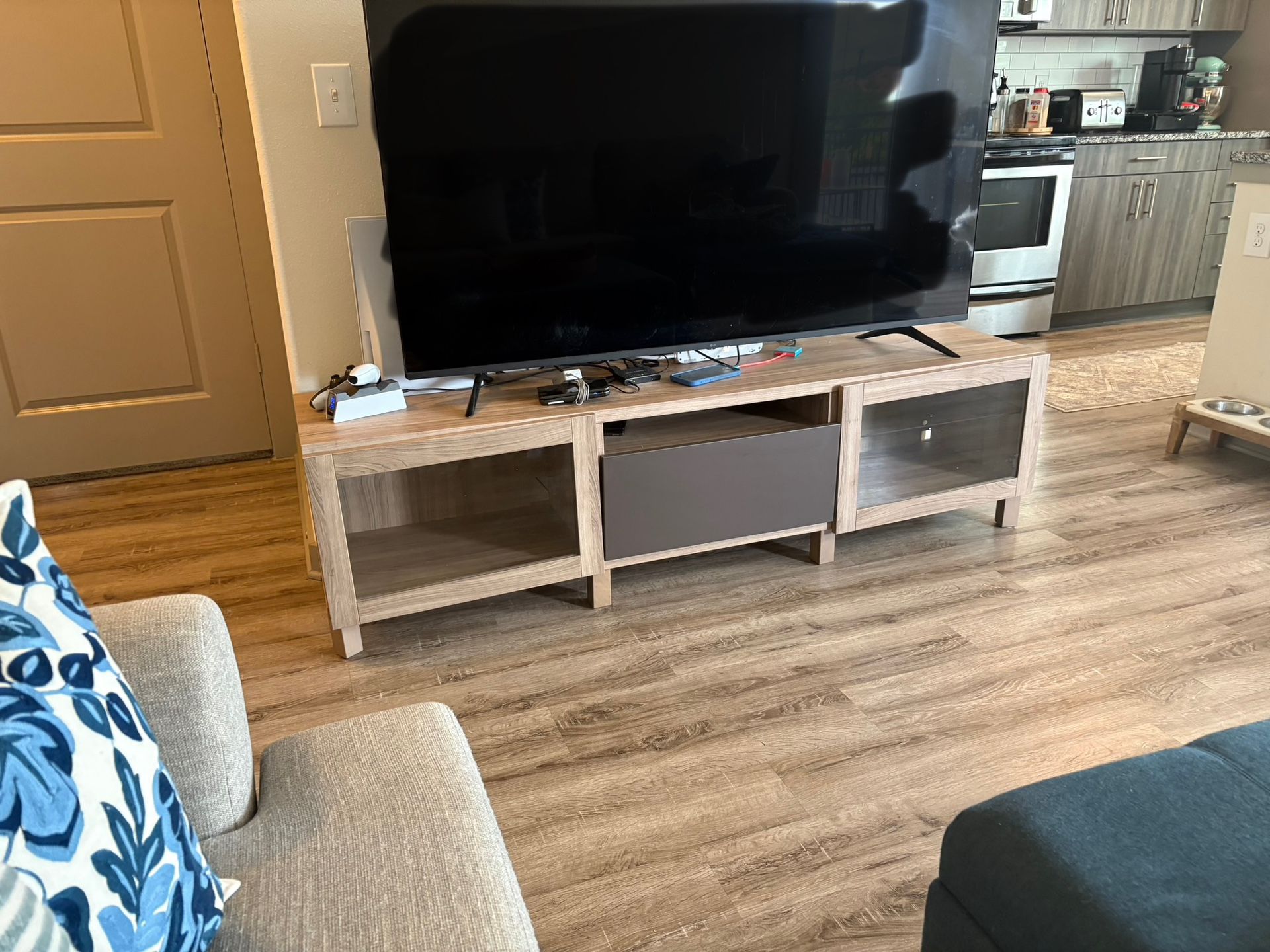 Media console - IKEA Besta Light Brown With drawer