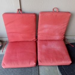 SET OF 2 PATIO CHAIR CUSHIONS 