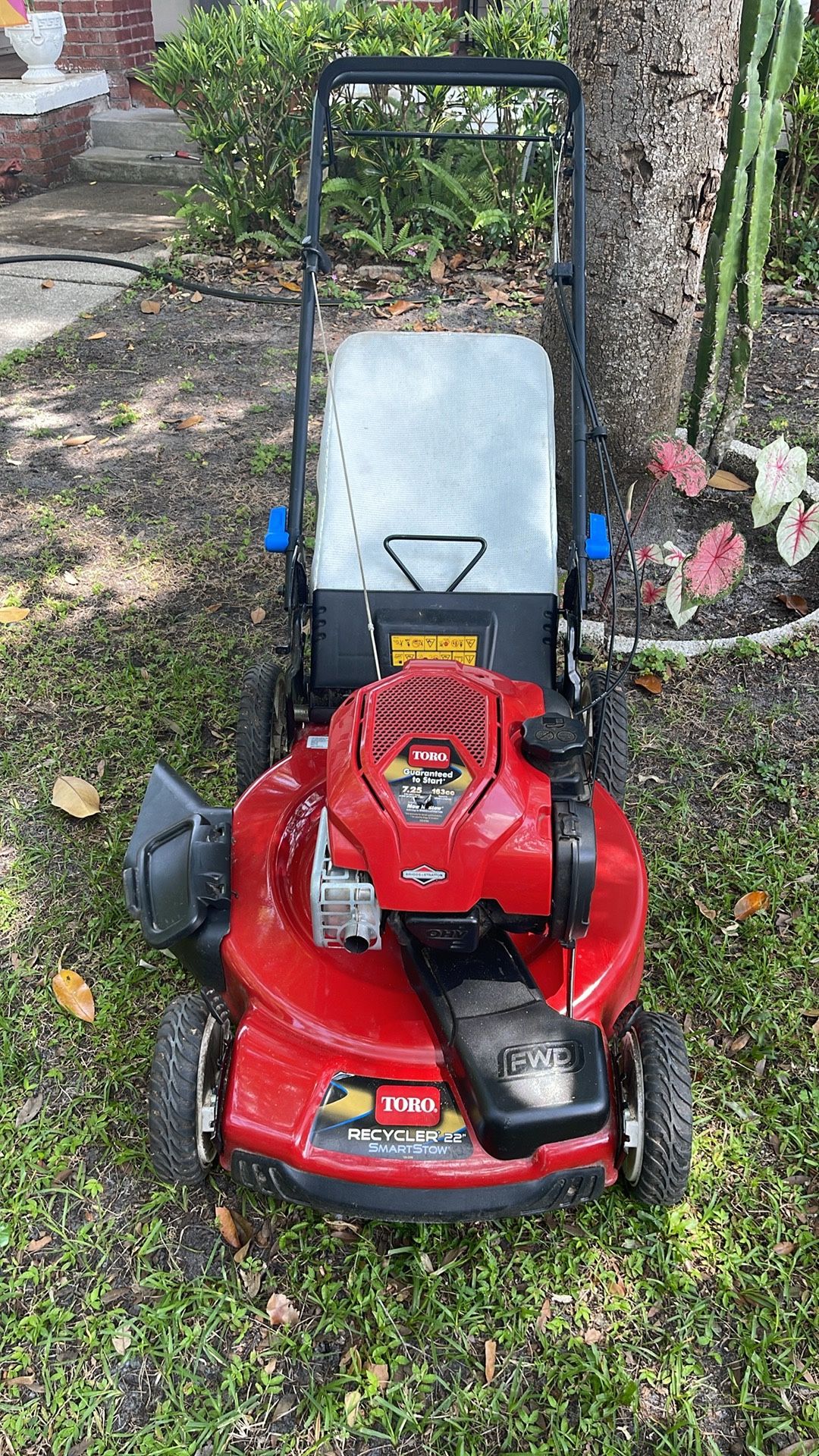 Self Propelled High Wheel Lawn Mower LBSN Toro Recycler with SmartStow 22” cut witha 7.25 HP engine