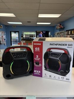 ION Pathfinder Go - Water Resistant Outdoor Portable Bluetooth Speaker