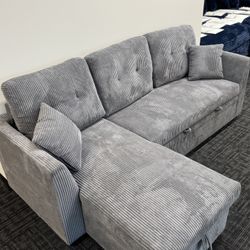 Corduroy Sofa Bed Sectional Couch 🛋️ Brand New In Box 📦 Free Local Drop Off 