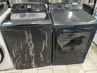 GE Profile Pair Washer & Electric Dryer Top Load
