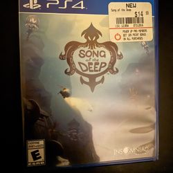 Song Of The Deep PS4 Playstation 4 Video game