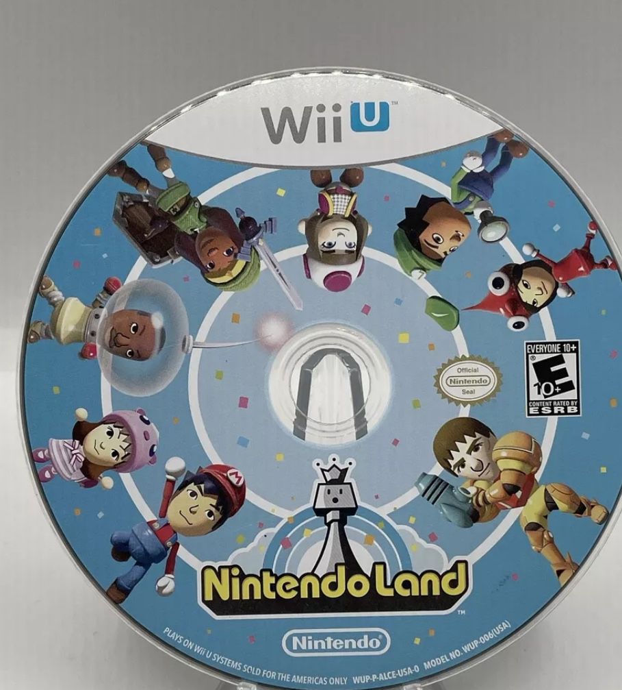 Nintendo Land (Wii U, 2012) Genuine Game Disc Only Video Game E-Everyone 