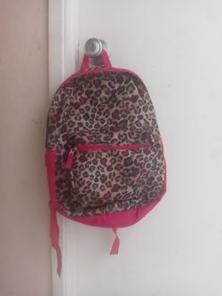 Girls colorful lepord backpack