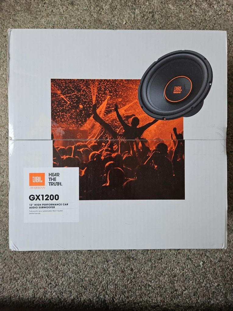 2x JBL 12" High Performance Car Audio Subwoofer.