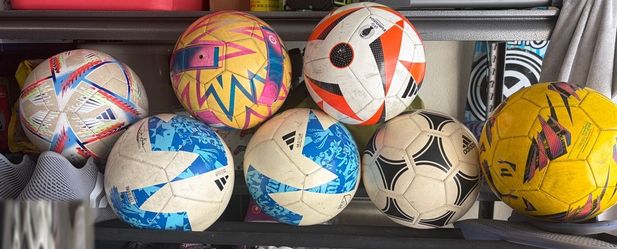 7 Size 4 Soccer Balls – 5 Adidas + 2 Puma – $30 for All