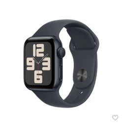 Apple Watch SE GPS 40mm Midnight Aluminum Case Sport Band S/M