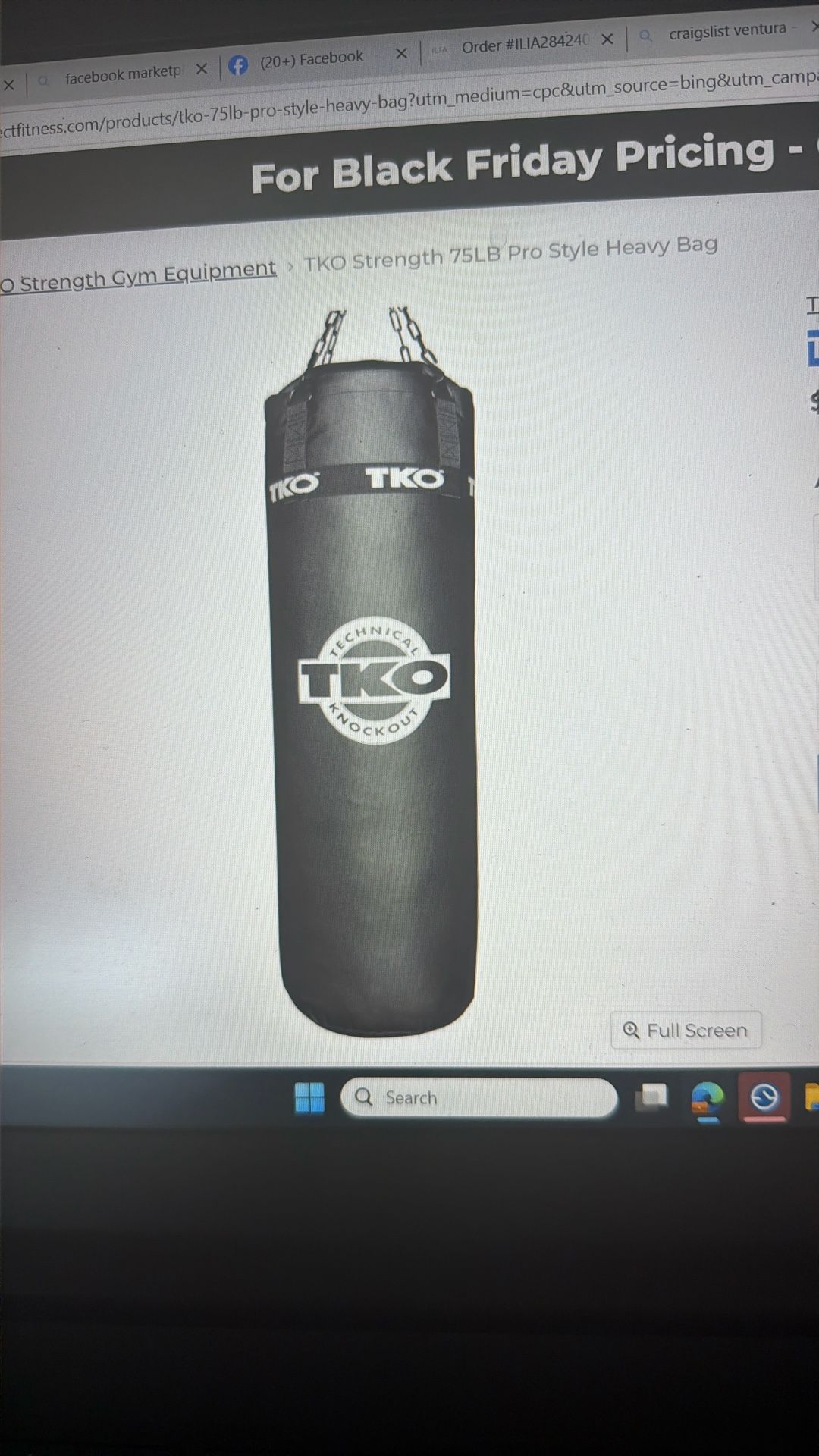 TKO Pro Style Heavy Bag