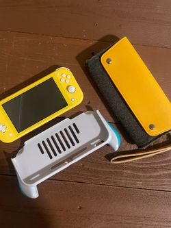 Yellow Nintendo Switch Lite- with accessories!