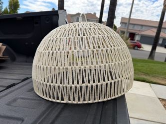Woven Rope Dome Pendant Light Shade