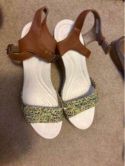 Crocs Floral Wedge Sandal