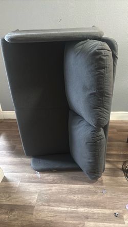 Dark Gray Fabric Upholstered Sofa