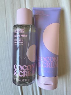 Victoria's Secret PINK Coconut & Cream Body Mist and Lotion Set