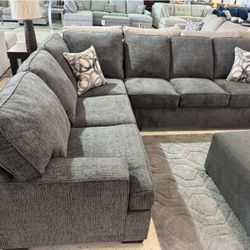 OM• $38 Initial • Brand New Kasaan Sectional With Chaise 