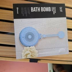 iJoy Bath Bomb Bluetooth Shower Speaker IPX4 Splash Proof Blue
