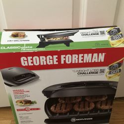 george foreman grill 2 in 1. New!