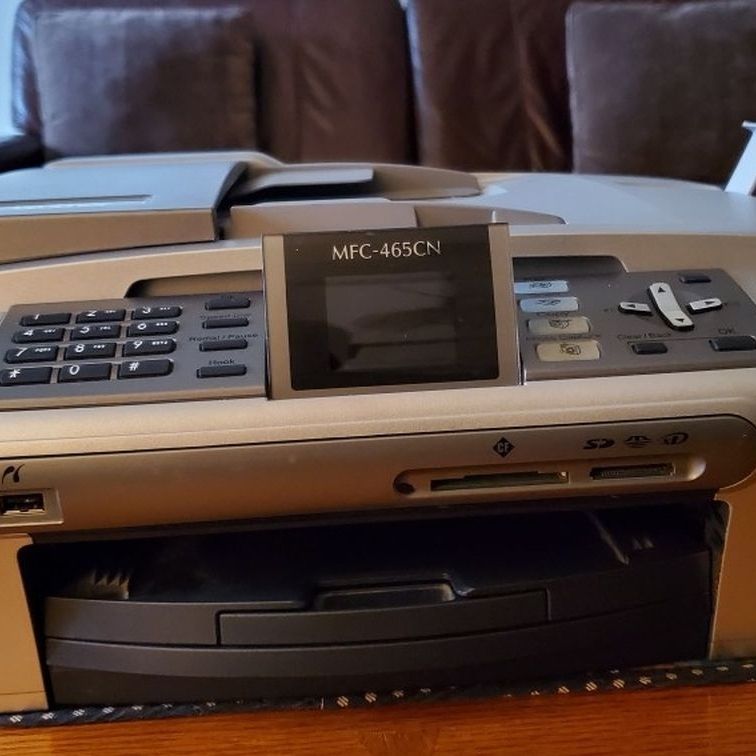 Brother MFC-465CN Silver Compact Printer. Print, Fax, Scan, Copy, Built-in Photo Camera