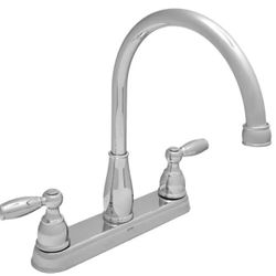 Foundations 2-Handle Standard Kitchen Faucet in Chrome