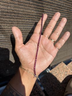 7 Inch 3mm Ruby Tennis Bracelet