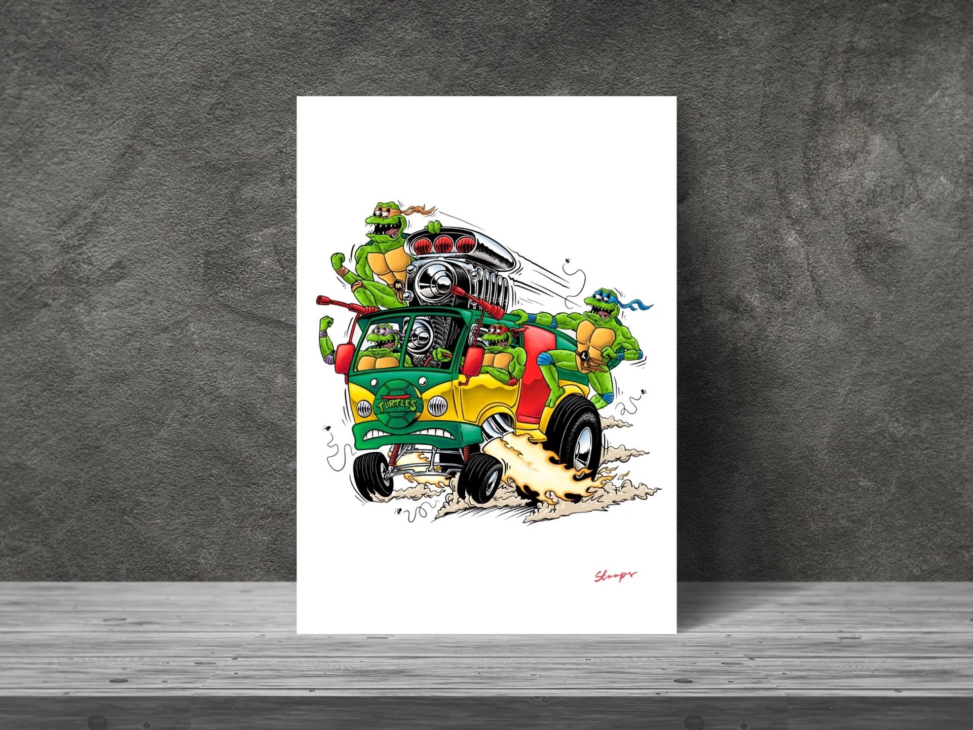 TMNT Rat Fink Print