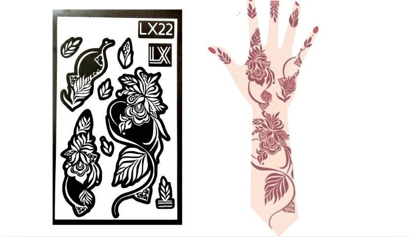 Henna Stencils 1 Sheet