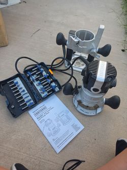 Craftsman router with fixed base