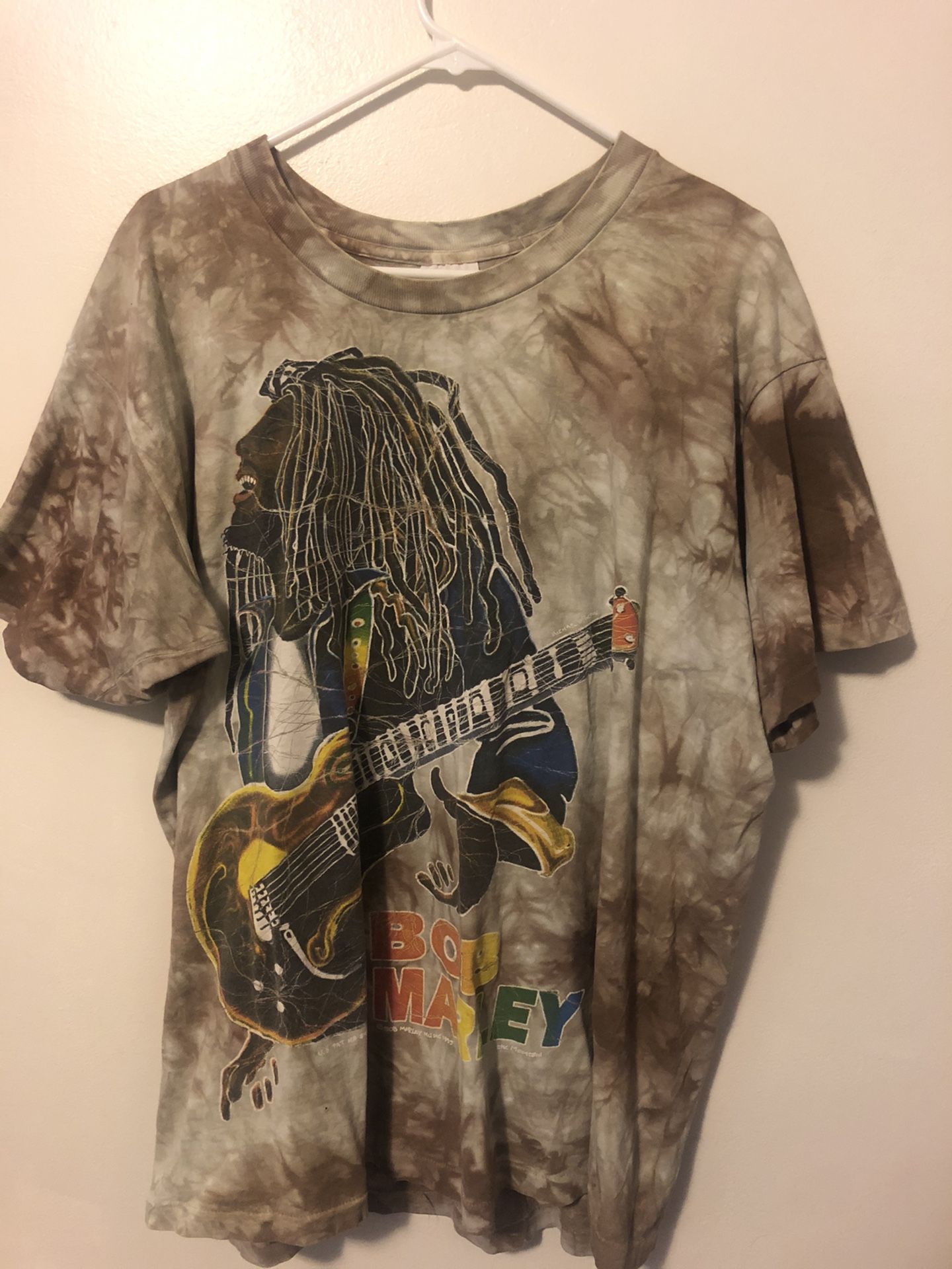 Bob Marley Tie and dye graphic Tee XL