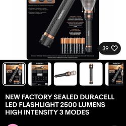 Duracell 2500 Lumen Flashlight 3 Modes