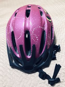 woman helmet pink
