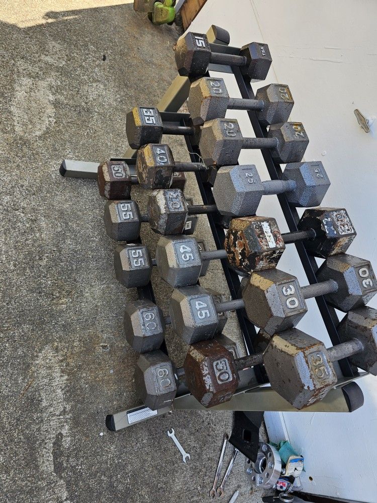 Weights With Rack
