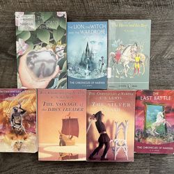 Complete Set of 7 Chronicles of Narnia Books by C.S. Lewis