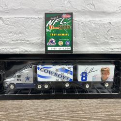 1998 NFL Team Mates Troy Aikman Series 1 Double Trailer 1:80 Vintage Ford /5000