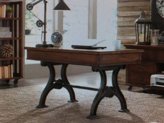 Model Home Furniture Restoration Hardware Design Heavy Computer Desk.