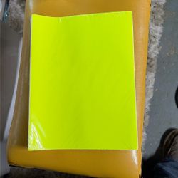 8 1/2 X 11 Neon Colored