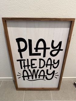 Play The Day Away Framed Art