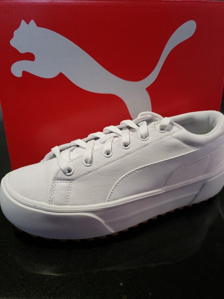 Puma Kaia Platform Woman's Size 8.5 White-Gum Color