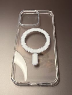 NEW iPhone 16 Pro Max Clear Magnetic Case (Rubberized Gel) Durable