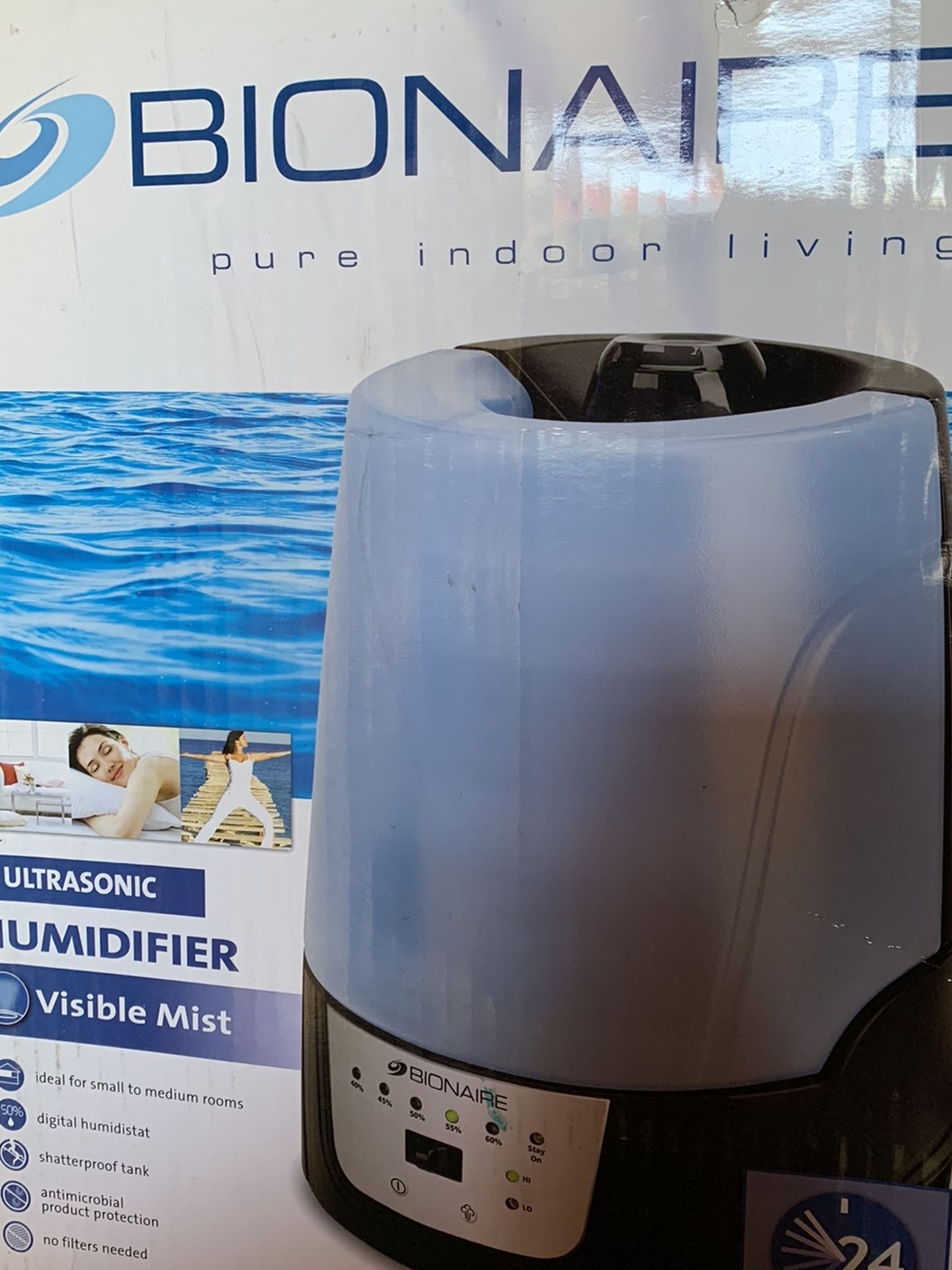 Bionaire Humidifier Ultrasonic Room Air Digital Humidistat